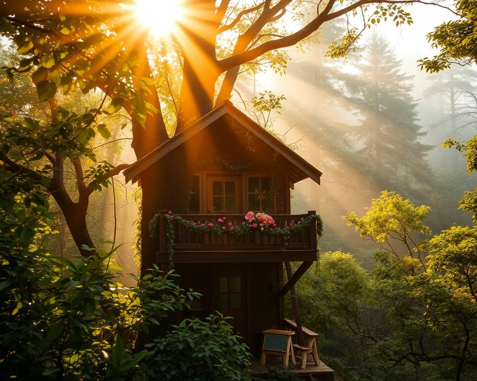 Romantische Baumhaus-Überraschung