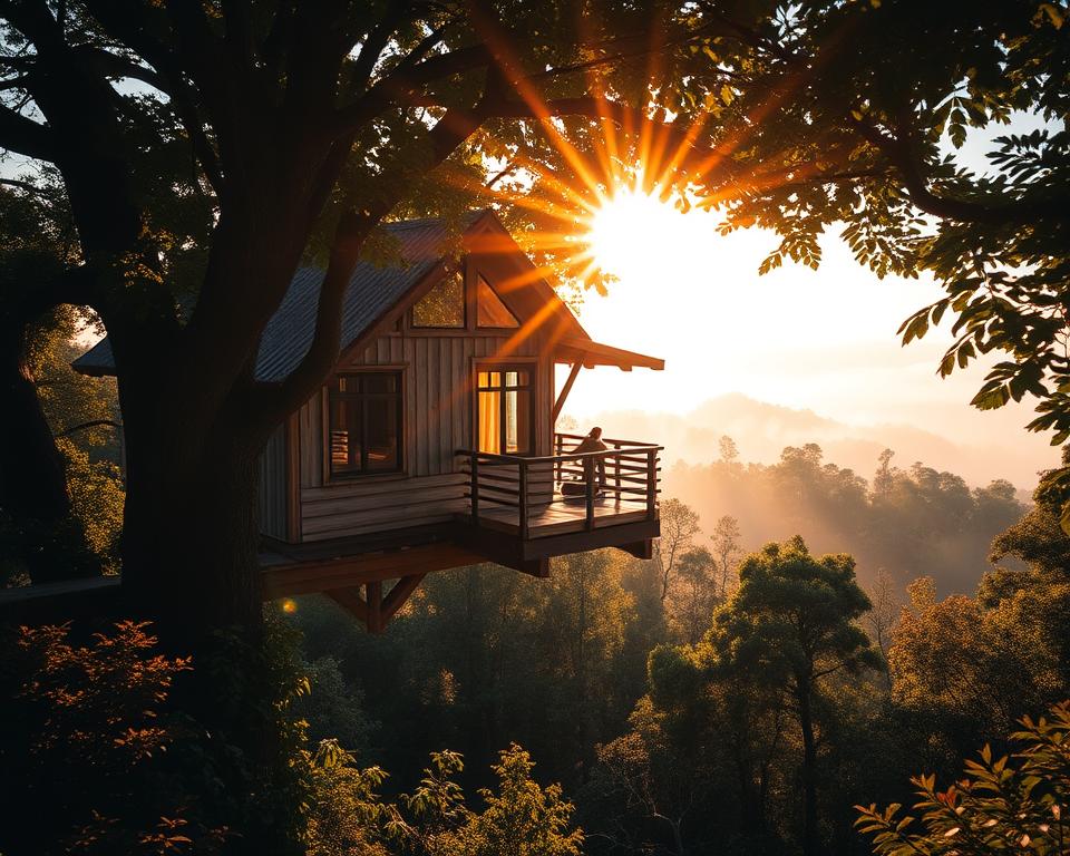 Baumhaus Übernachtung in luftiger Höhe Baumhaus Übernachtung in luftiger Höhe