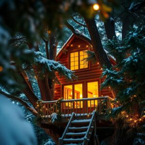Baumhausübernachtung zu Weihnachten verschenken