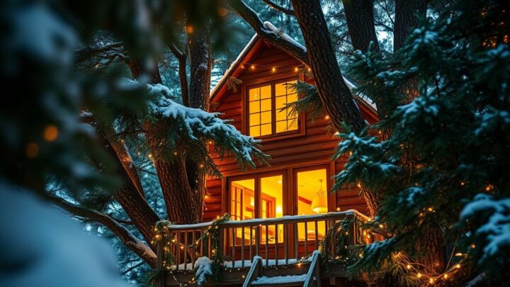 Baumhausübernachtung zu Weihnachten verschenken