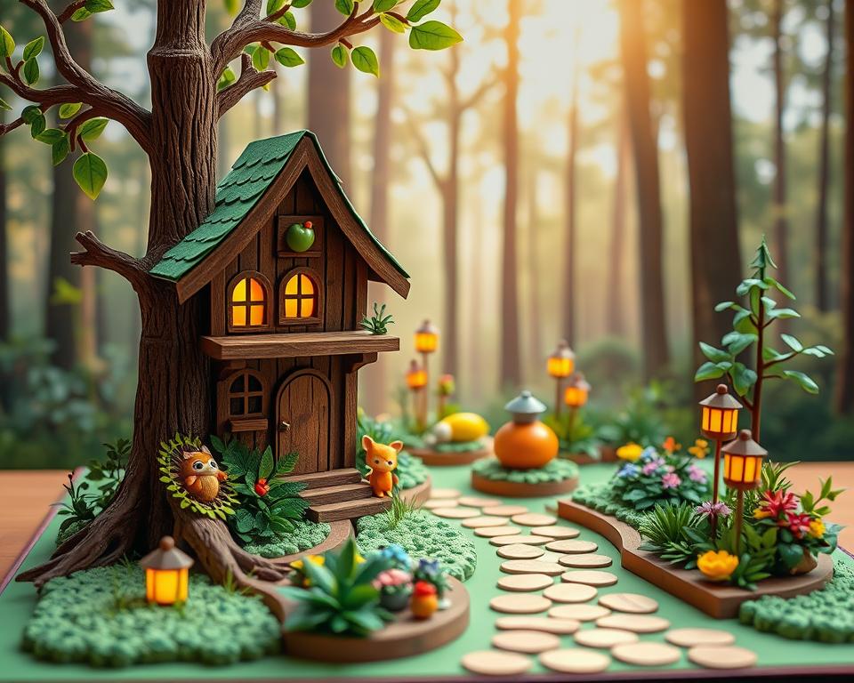 3D Pop-up Baumhaus Einladung 3D Pop-up Baumhaus Einladung